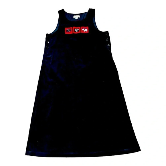 C.J. Banks Women’s Black Moleskin Scotty-dog Button Jumper NWOT - Picture 1 of 12